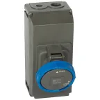                  Розетка накладного монтажа в готовом корпусе Hypra - IP 66/67-55 - 2К+3 - 63 А - пластик | 059336 | Legrand
               