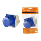 Розетка 123 стационарная 2Р+РЕ 32А 220В IP44  | SQ0602-0004 | TDM