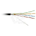 Витая пара U/UTP кат 5e 4 пары AWG24 solid IN/OUT LSZH черный 500м