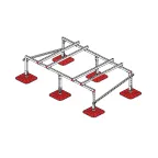 Опорная конструкция для установки оборудования TECHNORAPTOR FOOT 2000х1200