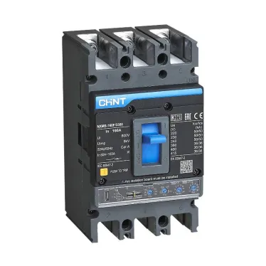 Выключатель автоматический NXMS-160F/3Р 160A 36кА с электронным расцепителем (R) | 264748 | CHINT