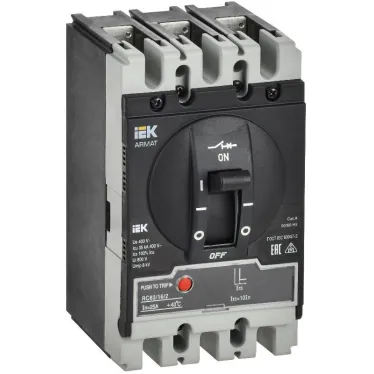ARMAT Авт. выкл. лит. корпус 3P S 35кА 16А э/м рег. IEK | AR-MCCB-3S-035-0016A-MTUC | IEK