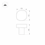 Светильник LGD-SWAMP-BOLL-H100-7W Warm3000 (GR, 93 deg, 230V) (Arlight, IP65 Металл, 3 года) | 030002 | Arlight
