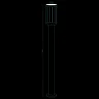 Светильник садово-парковый Vega столб 10.5*80cm, 170-240V / 50Hz, 1xE27, Max.60W, IP54 | GD024 | Gauss