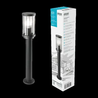 Светильник садово-парковый Vega столб 10.5*50cm, 170-240V / 50Hz, 1xE27, Max.60W, IP54 | GD023 | Gauss