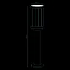 Светильник садово-парковый Vega столб 10.5*50cm, 170-240V / 50Hz, 1xE27, Max.60W, IP54 | GD023 | Gauss