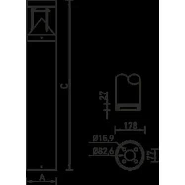 Светильник светодиодный садово-парковый грунтовой TERES LED 30 black 35Вт 4000К IP66 | 1583000010 | Световые Технологии