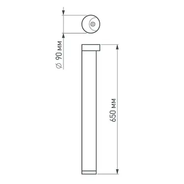 Светильник LGD-Path-Round90-H650B-7W Warm White | 020349 | Arlight