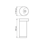 Светильник LGD-Path-Round120-H250B-12W Warm White | 020335 | Arlight