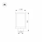 Светильник LGD-Path-Cub-H500B-12W Warm White | 021800 | Arlight