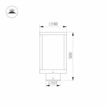 Светильник LGD-Path-Cub-H500B-12W Warm White | 021800 | Arlight