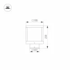Светильник LGD-Path-Cub-H230B-12W Warm White | 021810 | Arlight