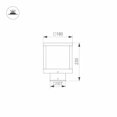Светильник LGD-Path-Cub-H230B-12W Warm White | 021810 | Arlight