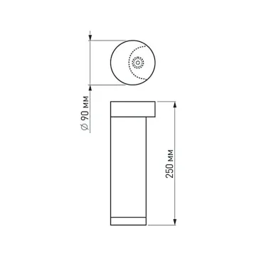 Светильник LGD-Path-Round90-H250B-7W Warm White | 020347 | Arlight