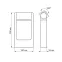 Светильник LGD-PATH-FRAME-ROTARY-H300-6W Warm3000 (GR, 111 deg, 230V) (Arlight, IP65 Металл, 3 года) | 020397(1) | Arlight