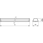 Светильник светодиодный линейный LL121X LED45S/840 PSU VWB 5 WH | 910925682964 | Philips