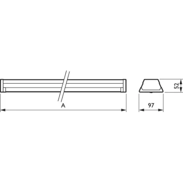 Светильник светодиодный линейный LL121X LED45S/840 PSU VWB 5 WH | 910925682964 | Philips