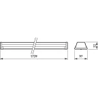 Светильник светодиодный линейный LL121X LED45S/840 PSU VWB 5 WH | 910925682964 | Philips