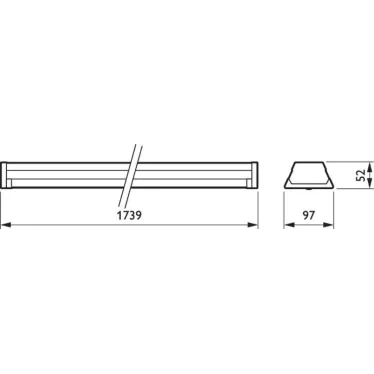 Светильник светодиодный линейный LL121X LED45S/840 PSU VWB 5 WH | 910925682964 | Philips