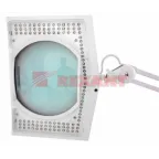 Лупа на струбцине , квадратная, 5D, с подсветкой 108 LED, белая | 31-0513 | REXANT