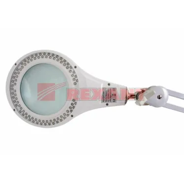 Лупа на струбцине , круглая, 5D, с подсветкой 90 LED, белая | 31-0403 | REXANT