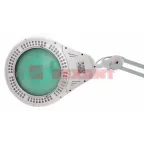 Лупа на струбцине , круглая, 5D, с подсветкой 108 LED, белая | 31-0503 | REXANT
