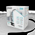 Светильник настольный GTL205 5W 330lm 4000K 5V Li-ion 1200mA черный диммируемый LED 1/25/50 | GT2052 | Gauss