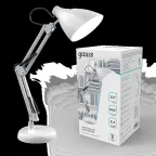 Светильник настольный GTL003 60W 220-240V E27 белый струбцина и основание 1/12 | GT0031 | Gauss