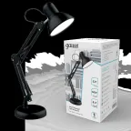 Светильник настольный GTL002 60W 220-240V E27 черный струбцина и основание 1/12 | GT0022 | Gauss