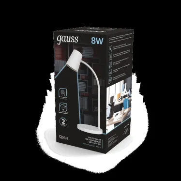 Светильник настольный Qplus GTL603 8W 600lm 4000K 170-265V белый диммируемый LED 1/8 | GT6031 | Gauss