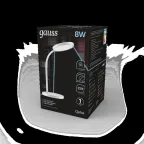 Светильник настольный Qplus GTL503 8W 500lm 4000K 170-265V белый диммируемый USB LED 1/12 | GT5031 | Gauss