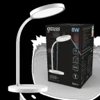 Светильник настольный Qplus GTL503 8W 500lm 4000K 170-265V белый диммируемый USB LED 1/12 | GT5031 | Gauss