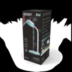 Светильник настольный Qplus GTL602 8W 600lm 4000K 170-265V бирюзовый диммируемый LED 1/8 | GT6023 | Gauss