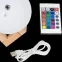 Светильник настольный NN002 3D Луна 1W RGB 5V Li-ion 450mA D10см белый c пультом LED 1/6/24 | NN002 | Gauss