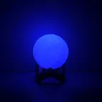 Светильник настольный NN002 3D Луна 1W RGB 5V Li-ion 450mA D10см белый c пультом LED 1/6/24 | NN002 | Gauss