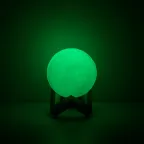 Светильник настольный NN002 3D Луна 1W RGB 5V Li-ion 450mA D10см белый c пультом LED 1/6/24 | NN002 | Gauss