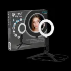 Светильник кольцевой 10W 600lm 3000-6500K 5V USB IP20 160*23мм черный дим, пульт LED 1/48 | RL001 | Gauss