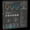 Светильник кольцевой 14W 700lm 3000-6500K 5V USB IP20 260*23мм черный дим пульт LED 1/20 | RL002 | Gauss