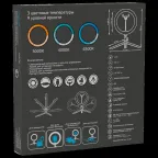 Светильник кольцевой 14W 700lm 3000-6500K 5V USB IP20 260*23мм черный дим пульт LED 1/20 | RL002 | Gauss