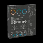 Светильник кольцевой 15W 800lm 3000-6500K 5V USB IP20 300*23мм черный дим пульт е LED 1/20 | RL003 | Gauss