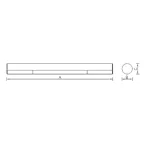 Светильник светодиодный линейный ДСО/ДПО RING LED 40 41Вт 4000К IP20 с рассеивателем | 1304000010 | Световые Технологии