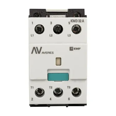 Контактор КМЭ 32А 400В АС EKF AVERES | ctr-s-32-00-400-av | EKF