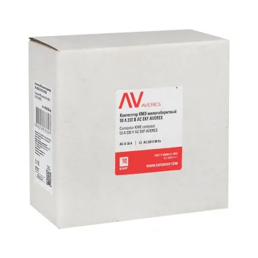Контактор КМЭ 50А 400В АС EKF AVERES | ctr-s-50-00-400-av | EKF