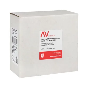Контактор КМЭ 50А 400В АС EKF AVERES | ctr-s-50-00-400-av | EKF