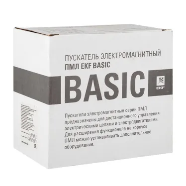 Пускатель электромагнитный серии ПМЛ-4160М 65А 230В EKF Basic | pml-s-65-230-basic | EKF