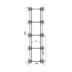Опорная конструкция для установки оборудования TECHNORAPTOR FOOT 1200х5000 тип 1