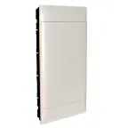 Practibox S Пластиковый щиток Встраиваемый (ЩРв-П) 4X12 Белая дверь