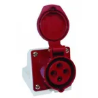Розетка 114 стационарная 3Р+РЕ 16А 380В IP44  | SQ0602-0002 | TDM