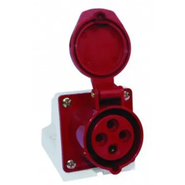 Розетка 114 стационарная 3Р+РЕ 16А 380В IP44  | SQ0602-0002 | TDM