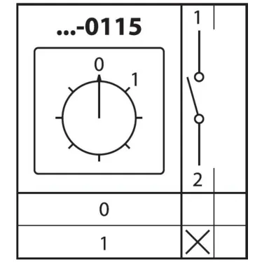 Кулачковый переключатель КПУ11-10/0115  | SQ0715-0131 | TDM